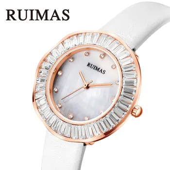 

RUIMAS Fashion Luxury Brand Women Quartz Watch Creative Thin Ladies Wrist Watch For montre Femme Female Clock relogio feminino