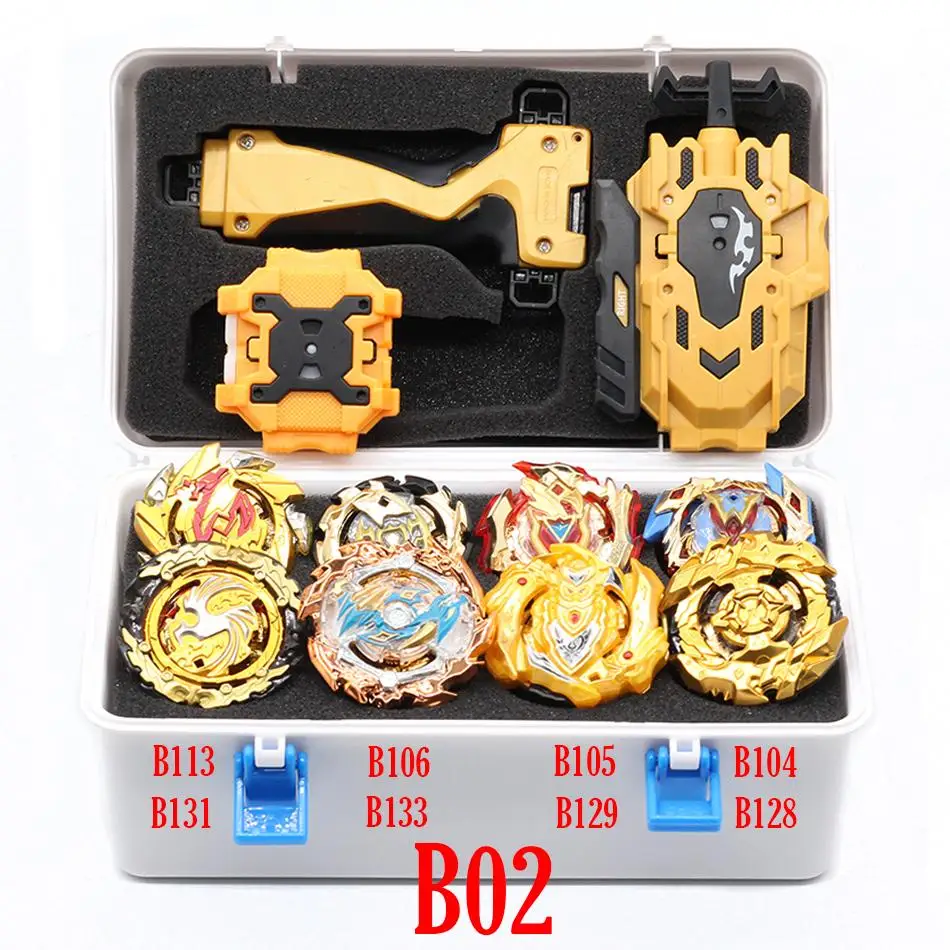 Takara Tomy Gold Beyblade Burst Arean Launcher Bayblades Bables набор коробка Bey Blade игрушки для подарка на Рождество и год Blayblade - Цвет: B02