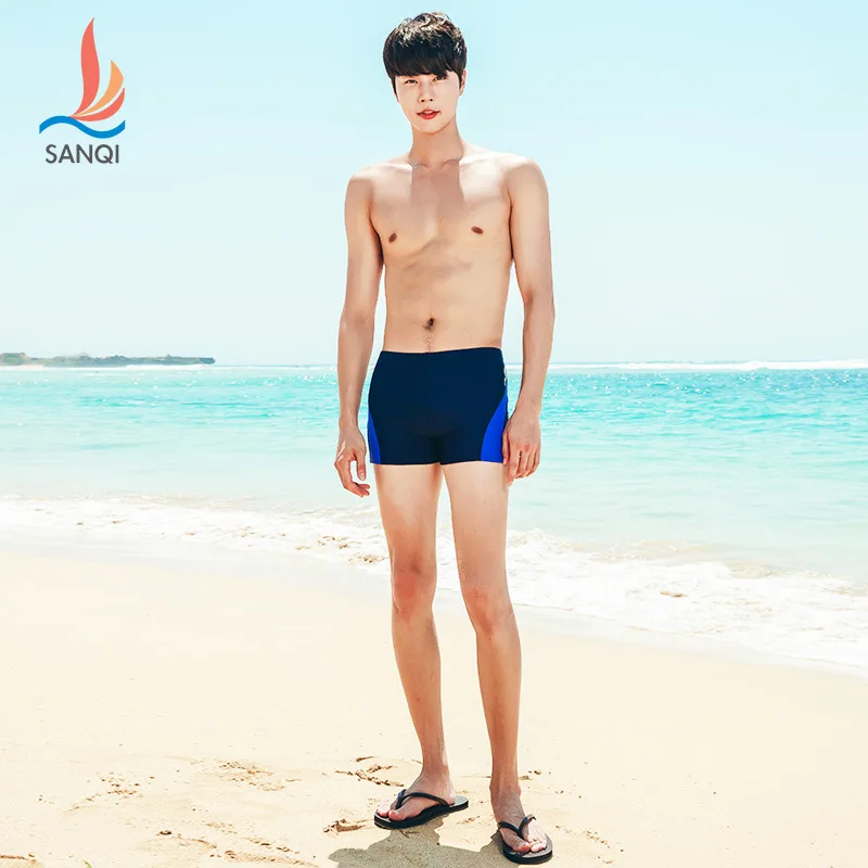 

Sanqi Men Boxer Sexy Low-Rise Bubble Hot Spring Sports Adult Swimming Trunks