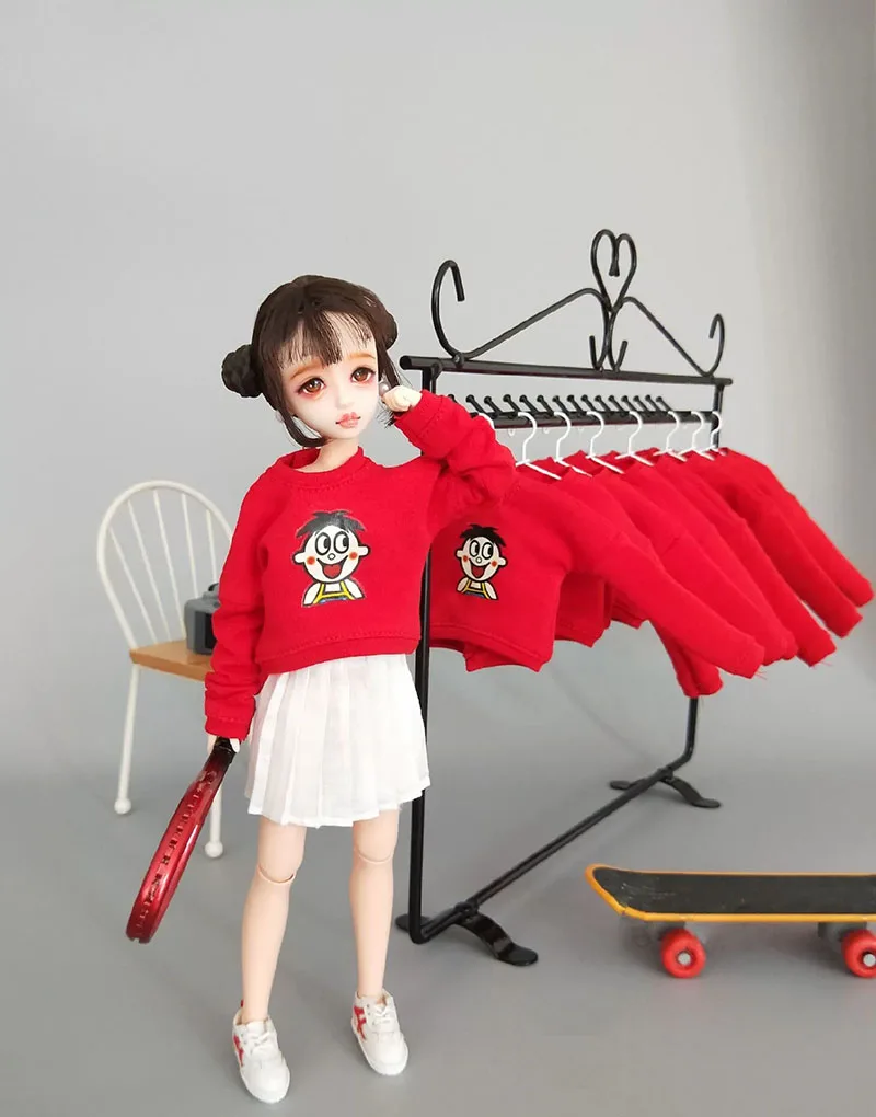 2 шт./компл. Blyth одежда кофты с капюшоном, с героями мультфильмов+ юбки для Blyth OB24 Azone кукла Барби платье куклы для детей аксессуары для одежды