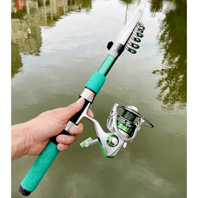 1.8-3.6m Telescopic Fishing Rod Combo Spinning Reel Fishing Set