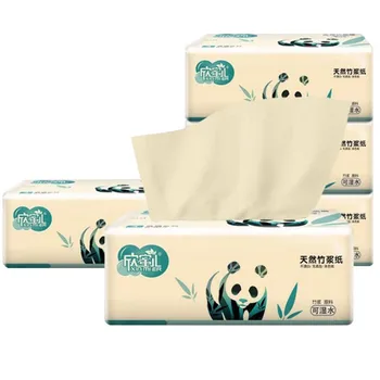 

6pcs 3 ply Wood Color Toilet Paper Towels Fast Drying Absorbency Eco-friendly Toilet Tissue Skin-friendly Home Toilet Tissue z1