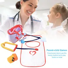 Детский набор игрушек для доктора, семейный медицинский набор, игрушка для ролевых игр, портативный чемодан, аксессуары для лекарств, игрушки