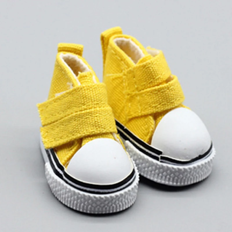 BJD Doll Accessories 5cm High Top Canvas Sneakers Casual Assorted Shoes for 1/6 Dolls