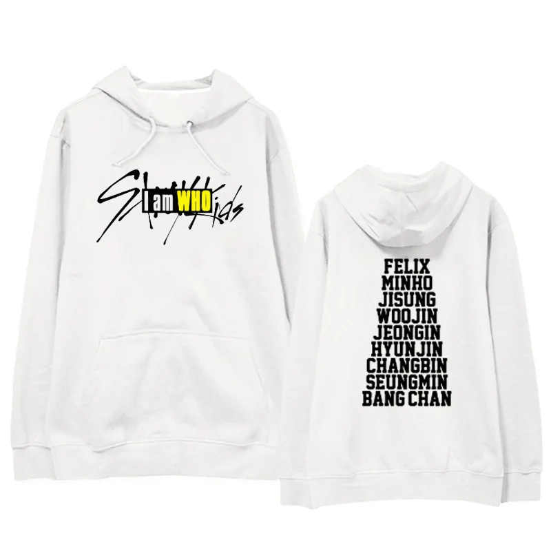 Kpop Straykids/одежда с надписью «I am WHO» осенне-зимние толстовки с длинными рукавами в Корейском стиле для школьников k-поп свитшоты k-pop - Цвет: collective