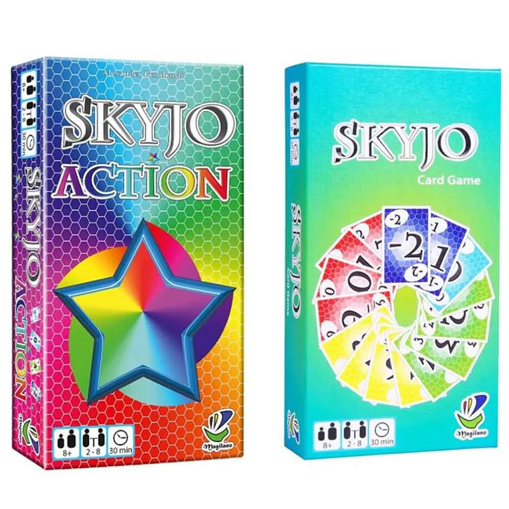 Skyjo Action английская версия семейная настольная игра Party Card Game | Игрушки и хобби