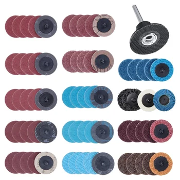 

70Pcs Sanding Discs Set,2 Inch Quick Change Discs with 1/4 Inch Holder,Surface Conditioning Discs for Die Grinder Surface Strip