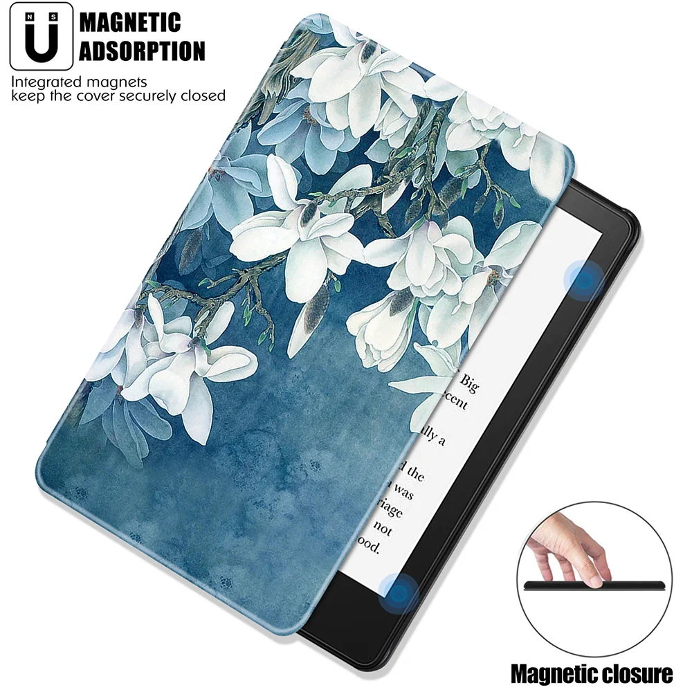 Capa de Couro pu Leve para Kindle Paperwhite 11ª Geração Assinatura com Sono e Despertar Automáticos 2023 - Imagem 3