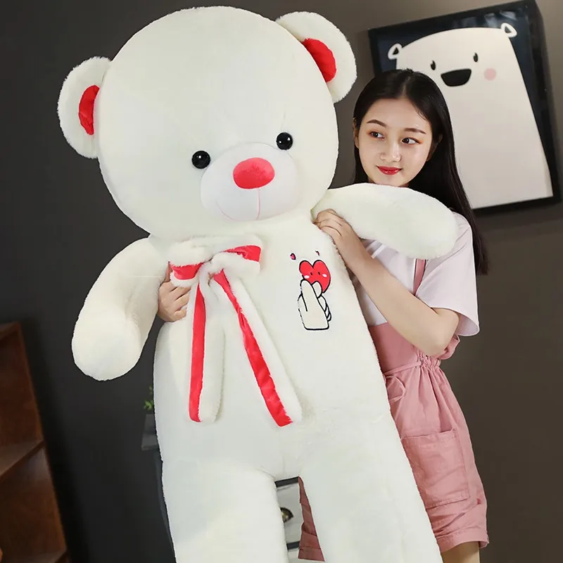 Мишка плюшевая с шарфом 80 120 см 4 цвета|Мягкие игрушки животные| |
