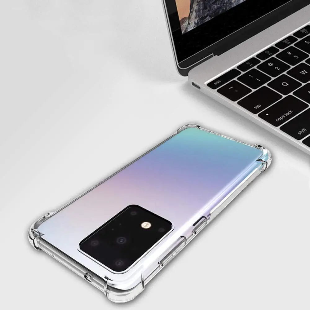 Lainergie чехол для samsung Galaxy S20 подушка безопасности Супер защита мягкая прозрачная