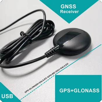 

TOPGNSS USB GPS receiver GLONASS GALILEO M8030 Dual GNSS receiver module antenna aptop PC,GN225U8,better than BU-353S4 G-mouse