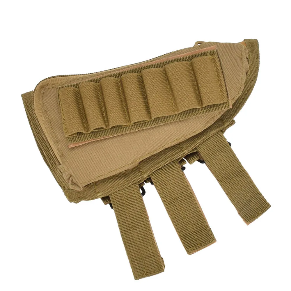 Tactical Muti-funzionale Caccia Della Chiusura Lampo Fucile Buttstock Sacchetto del Pacchetto Guancia Pad Resto Borsette Mag Ammo Pouch Tasca Rivista Bandoliera