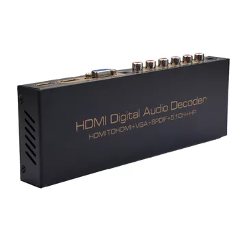 

NK-51S 1080P HDMI TO HDMI VGA SPDIF 5.1CH Digital Multi-channel Audio Decoders