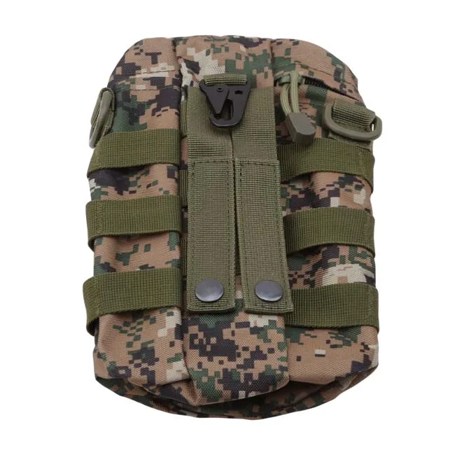 Тактическая Сумка Molle на молнии, камуфляжная сумка для бутылок с водой, маленькая сумка, нейлоновая Водонепроницаемая поясная сумка, уличная Бутылка для путешествий и занятий спортом - Цвет: As Picture