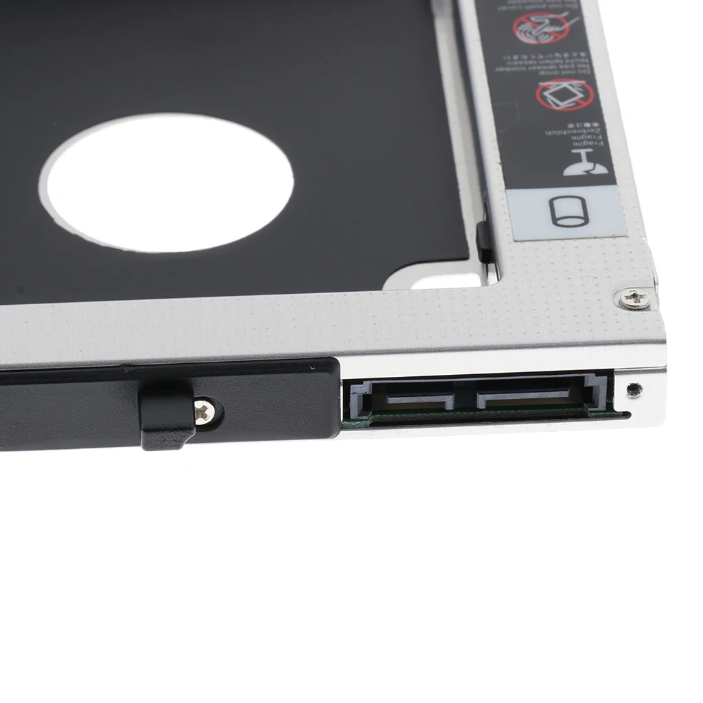 12.7mm SATA To SATA 2nd HDD Hard Drive Caddy For IBM Lenovo Thinkpad T510 W510 Aluminum
