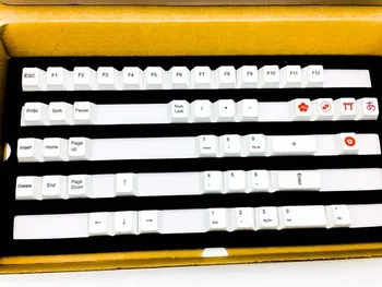 

108 Keys/set PBT Dye-Sublimation key caps Original Factory Height Mechanical keyboard Keycap Japanese Korean Russian Caps