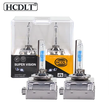 

HCDLT 2PCS 35W 55W Car Xenon Headlight Bulb D1S D3S Metal Holder With Coating Layer 5500K High Bright D1S D3S HID Xenon Lamp
