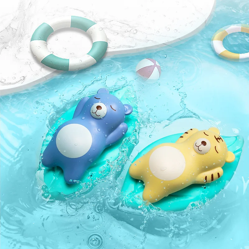 Игрушки для ванны детские водные игрушки на цепочке милые Мультяшные животные
