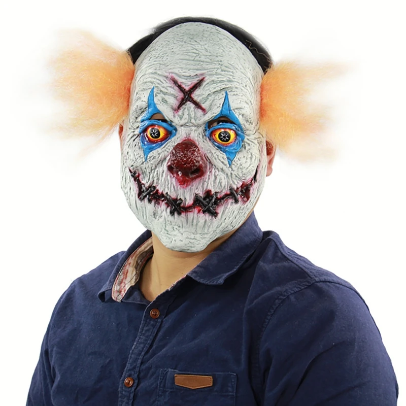 Halloween Horror Mask Clown Latex Mask Carnival Party Cosplay Props Halloween Costume Accessory
