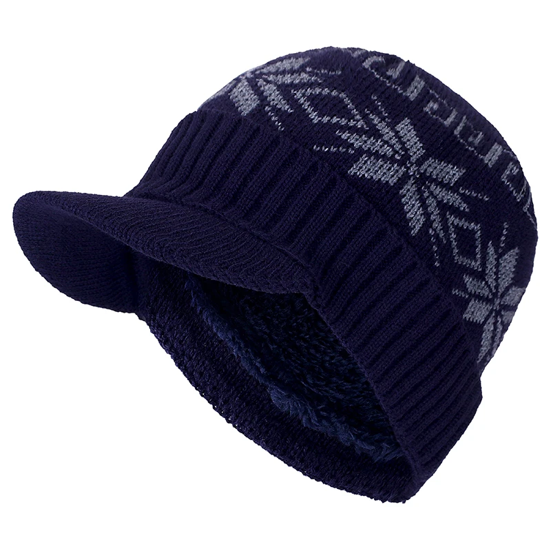 Высококачественные хлопковые зимние шапки с меховыми полями Skullies Beanies, шапка для мужчин и женщин, шерстяные шапки, маска Gorras Bonnet, вязаная шапка