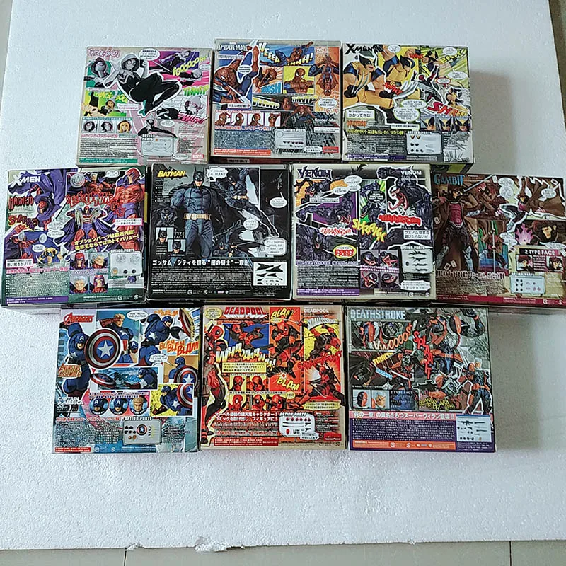 DC Amazing Yamaguchi Revoltech Дэдпул гамбит X men Магнето Бэтмен Темный рыцарь Росомаха Логан