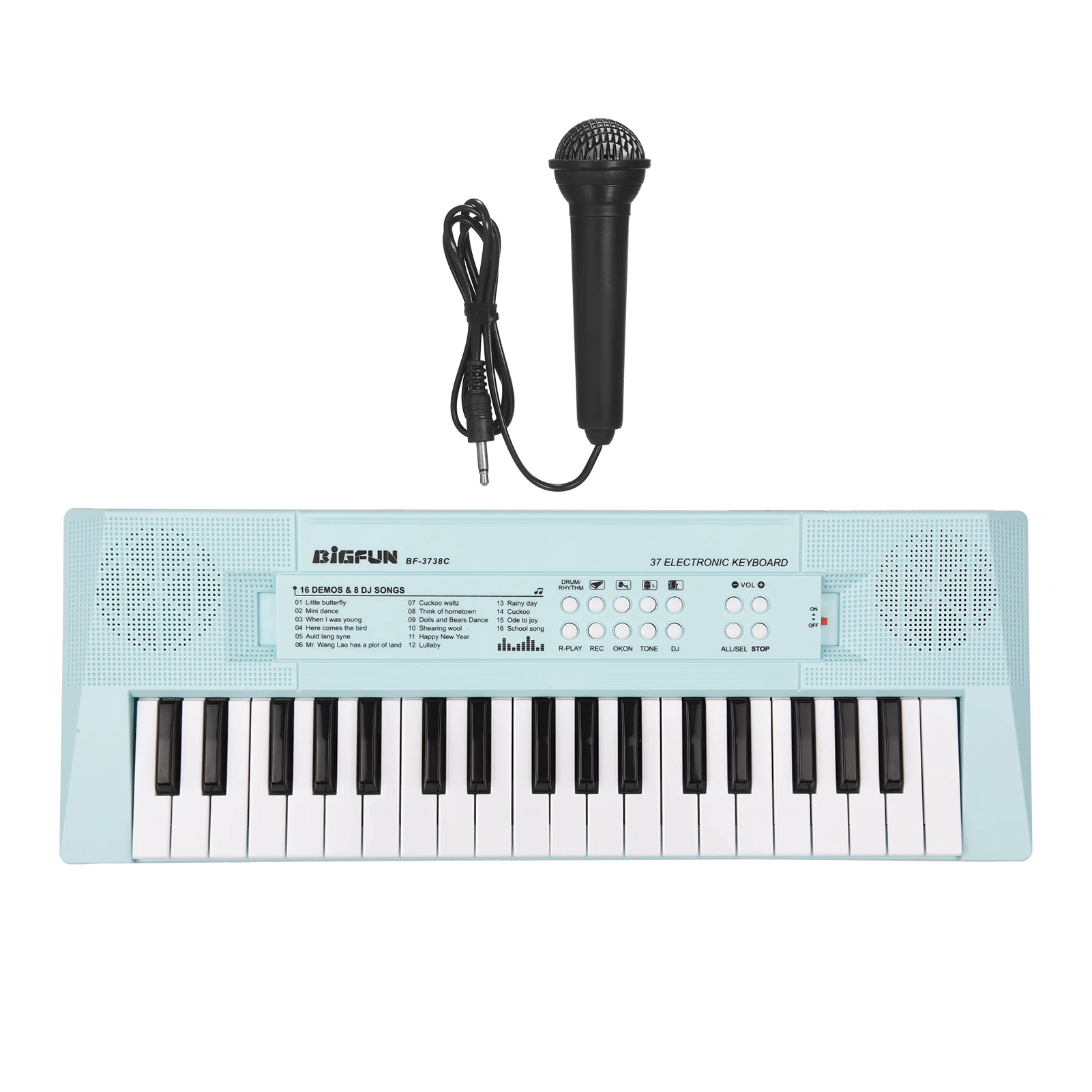 37 Keys Electronic Piano Keyboard for Beginners Kids Blue/Pink Accessories