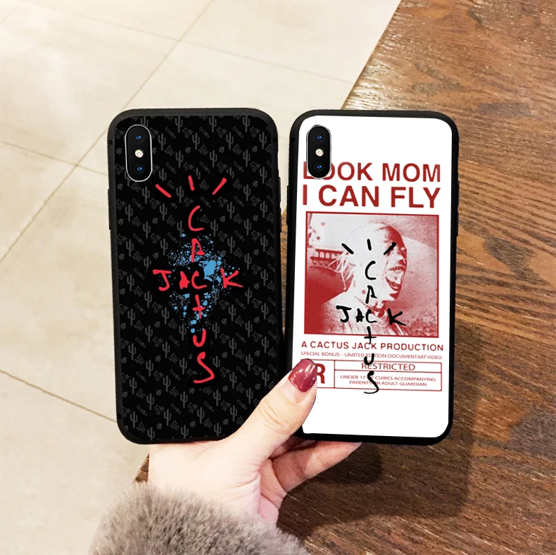 

Look Mom I Can Fly Case For iphone X 7 XS XR Black case For SamsungS10 S9 Astroworld wish you WAS here travis Case Cover