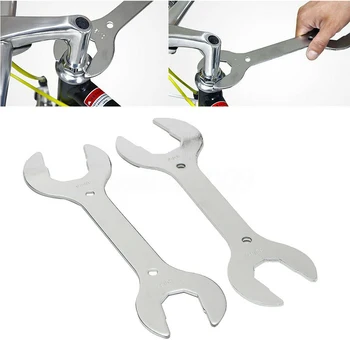 

2pcs/set Repair Handheld Bicycle Wheel Spanner Bike Hub Cone Wrench Durable