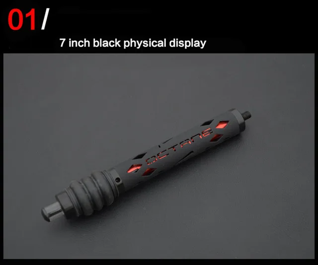 7 inch black 11 дюймов композитный лук и Стрела амортизатор Баланс Бар подходит для изогнутого лука стрельба практика стрельба из лука развлечения - Цвет: 7 inch black