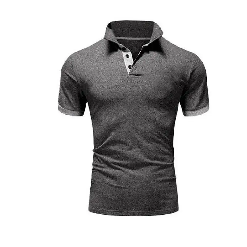 Ropa de Hombre Polo 5xl hombres casual Delgado transpirable Polo de verano 10 цветов Hombre sólido manga corta