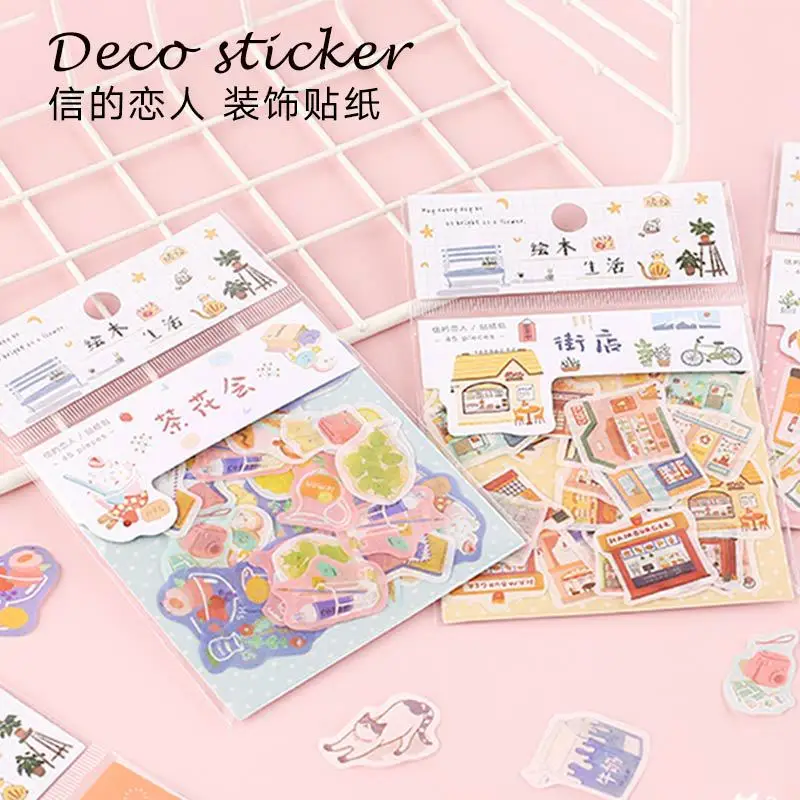 

20set/lot Kawaii Stationery Stickers Picture book life Decorative Mobile Stickers Scrapbooking DIY Japanese Craft Stickers