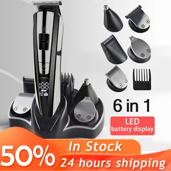 

Electric Hair Clipper Hair Trimmer LED display multifunctional Cordless Electric Shaver Beard Nose trimmer Ear Shaver cutting