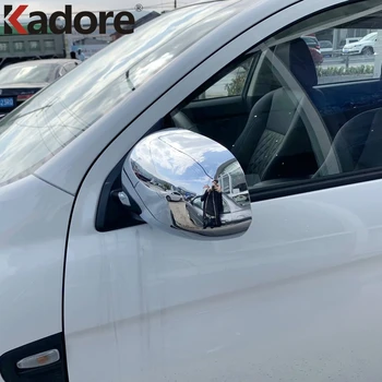 

For Mitsubishi ASX RVR Outlander Sport ES 2020 2021 Carbon Fiber Rearview Mirror Frame Cover Trim Car Backup Mirror Protector