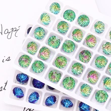 

8mm Round Rivoli Rhinestones Pointback 10mm Crystal Strass Glue On Nails Glass Rhinestones DIY Jewelry Accessories Fancy Stones