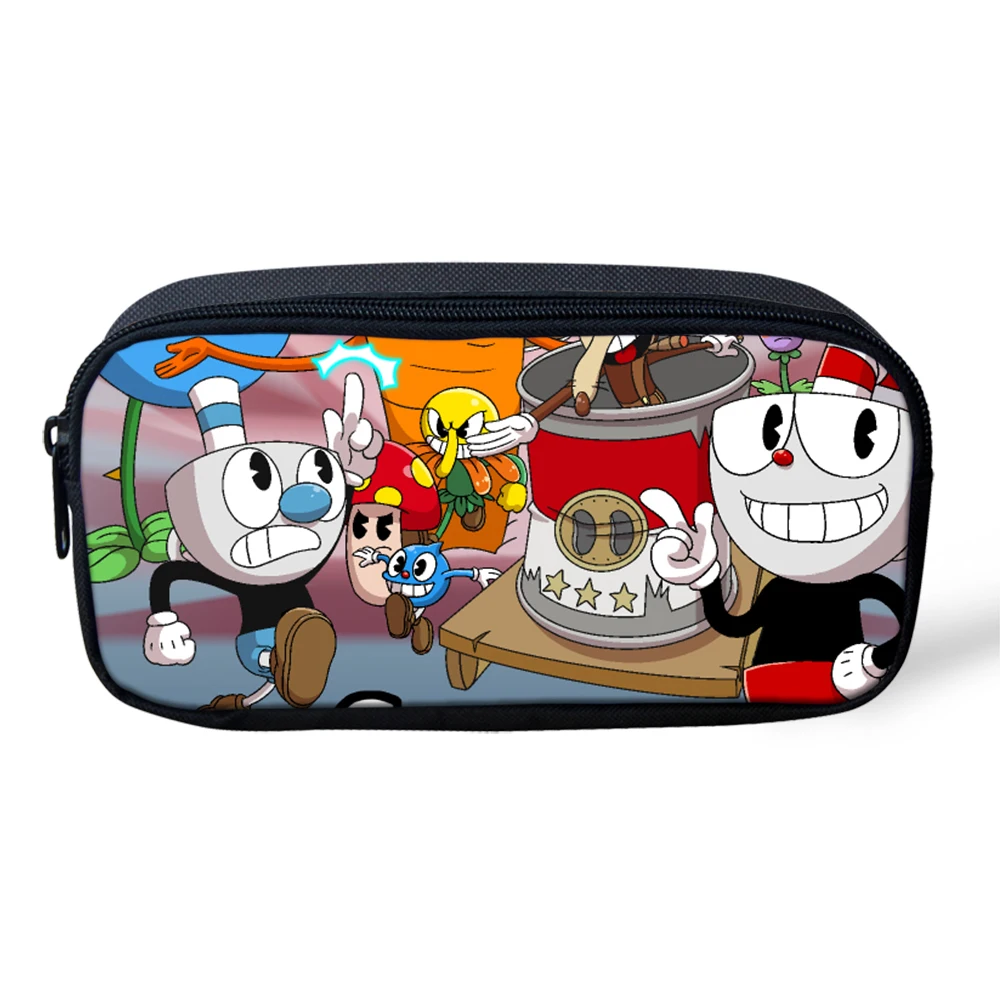 3 шт./компл. игра Кубок Mugman школьный рюкзак для мальчиков-подростков 16 дюймов рюкзак для малышей и детей постарше студенческий ранец Mochila - Цвет: CDGX2001K