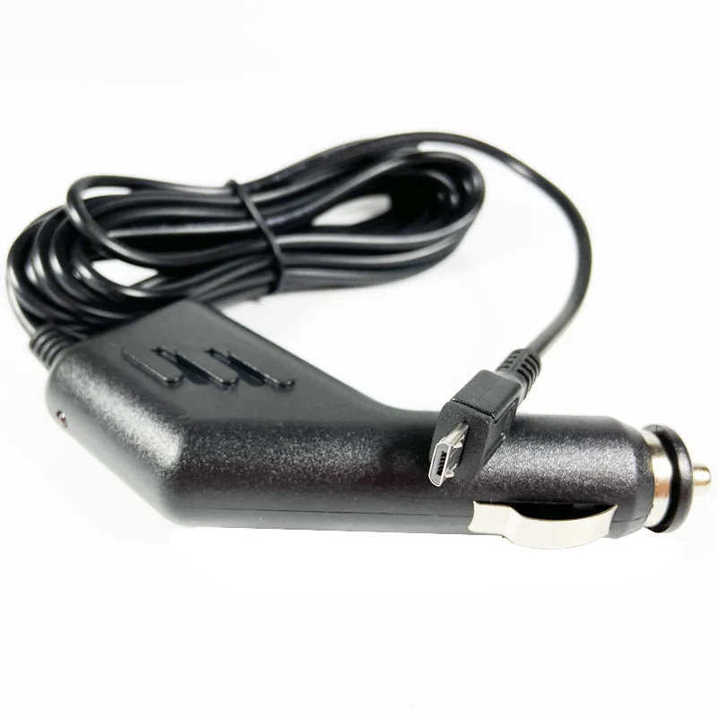 충전 소켓 마이크로 USB 어댑터 전원 공급 장치 자동차 충전기, 케이블 길이 3.5m, 12V-24V, 5V, 1.5A