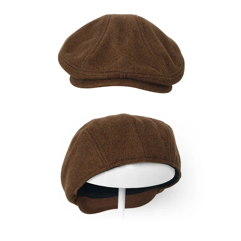 Мужская шапка размера плюс плюща, шапка для большого человека, осенняя и зимняя Кепка газетного мальчика, Высококачественная льняная берет, кепка s M 56-58m L58-60cm XL 60-62 BLM212