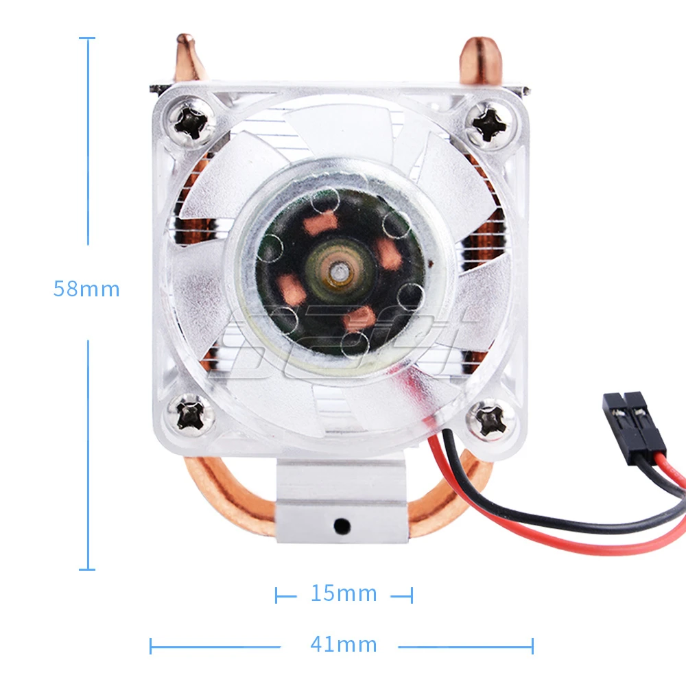 Baratos Nuevo ventilador de refrigeración 52Pi ICE Tower V2.0 negro Super disipación de calor 7 colores ligero 5 capas funda para Raspberry Pi 4 B 3B 3B +
