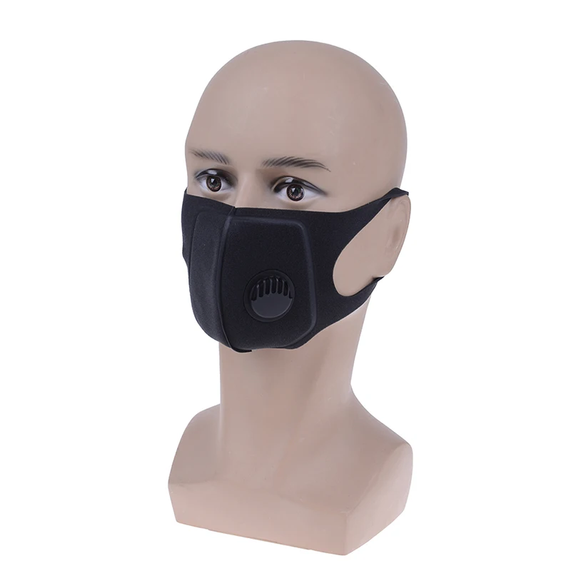 

Cycling face mask PM2.5 Activated Carbon Filter Sponge Face Mask Anti Pollution Masks Dust Mask Washable Reusable Mouth Masks