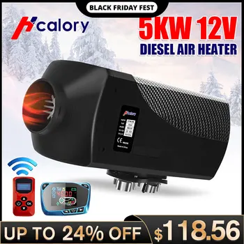 

HCalory Air diesels 5KW 8KW 12V Singal Hole Car Heater For Trucks Motor-Home Boats Bus +LCD key Switch +Silencer+Remote Control