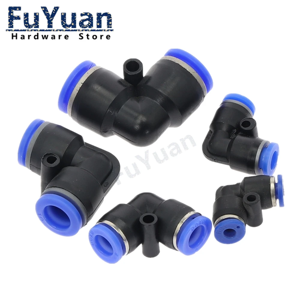 

Pneumatic Elbow Union Connector 4mm 6mm 8mm 10mm 12mm 14mm 16mm OD Hose Tube Pipe Slip Lock Plastic Gas Quick Fitting L Shape