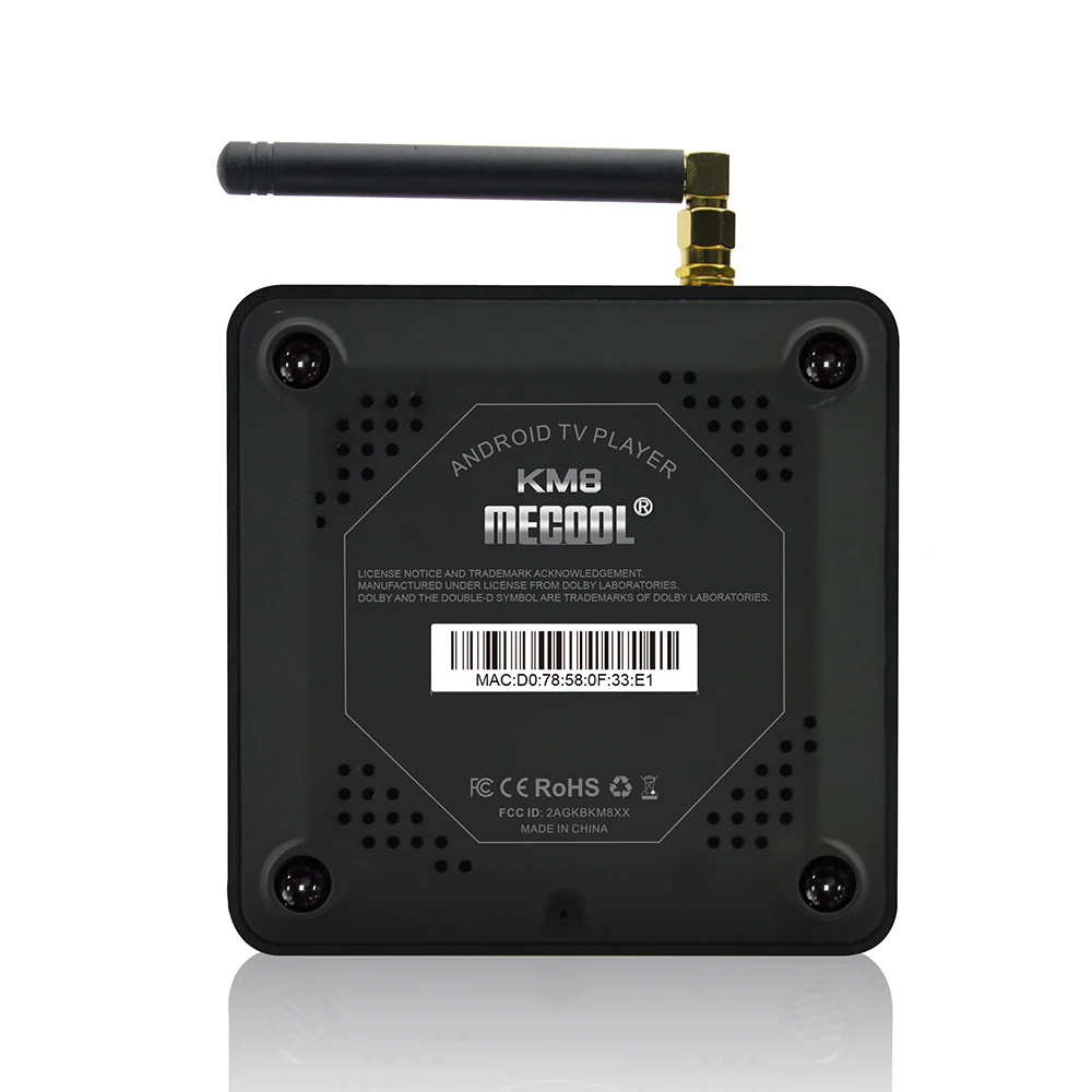 ТВ-бокс MECOOL KM8 A Smart Android 8,0 tv box BT 4,2 IR Voice IR пульт дистанционного управления Amlogic S905X 2 ГБ/16 Гб WiFi LAN 4K телеприставка IPTV box