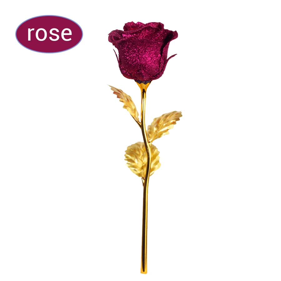 Романтический Красочный светодиодный сказочный розовый искусственный Галактический цветок розы для подруги, подарок на день Святого Валентина, свадебный Декор для дома - Цвет: no led rose