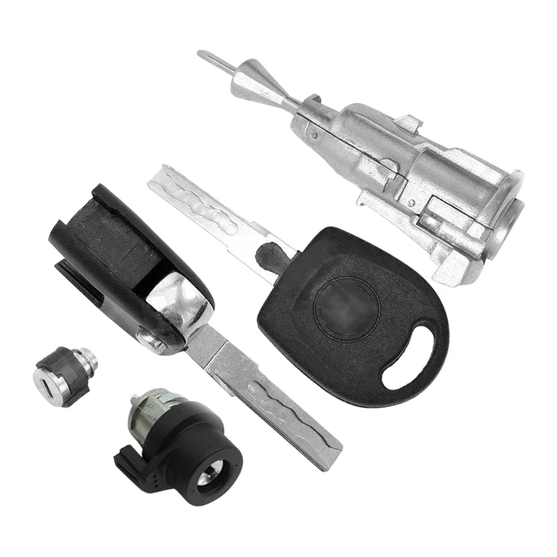 

CITALL 5pcs Fit For VW Jetta MK5 2006-2012 1KD800375E 1KD 800 375 E Car Door Lock Cylinder Key Kit