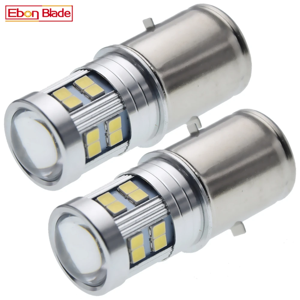 

2 шт 24 2835SMD Винтаж мотоцикл светодиодный фар Мотоцикл Скутер мопед Скутер ATV UTV противотуманная фара классический старый автомобиль BA20S белый 6000K