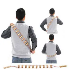 1 шт. полный средства ухода за кожей Шеи задняя нога талии роликовый массаж терапевтический очень удобные массажер для спины деревянным колесом