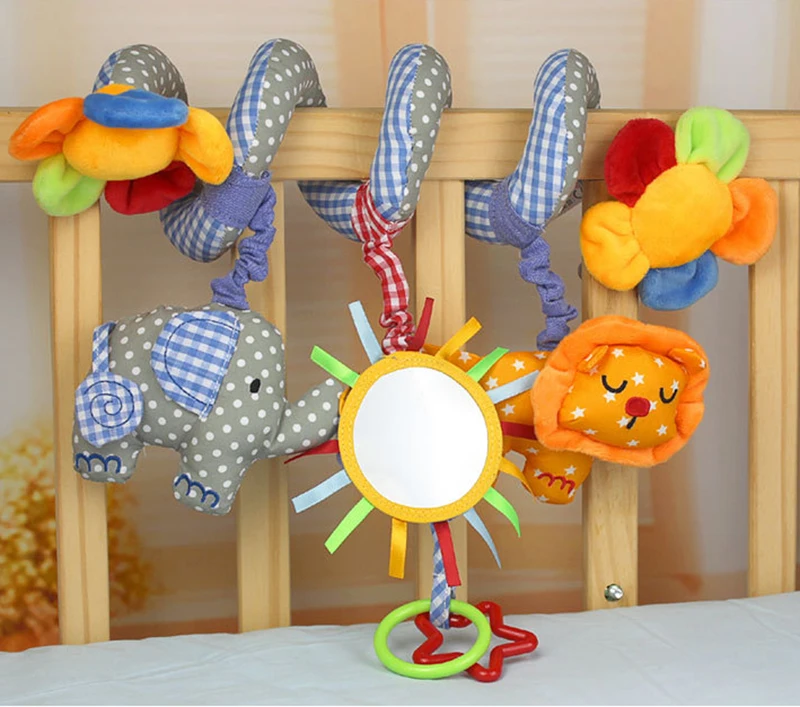 Детские игрушки 0-12 месяцев детская кроватка Мобильная кровать колокольчик погремушки обучающая игрушка для новорожденных подвесное сиденье в автомобиль детская кроватка спиральная коляска игрушка - Цвет: H