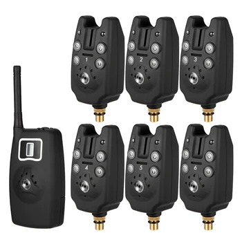 

Wireless Fishing Alarm Set Fishing Alerts Bite Alarm Bite Water Resistant Swinger LED Digital Screen Receiver Set Tone De Pesca