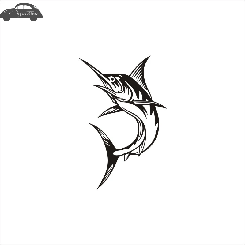 Pegatina Sailfish Fish Dorado Car Decal Swordfish Posters Boat Decals Decor Mural Wall Sticker Angling Hooks Shop Vinyl