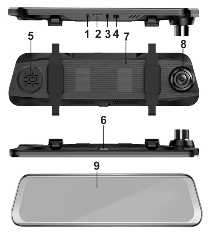 Dvr dash cam era dash cam Автомобильный видеорегистратор зеркало двойной объектив камера заднего вида dashcam Авто рекордер Видео Расширенная система помощи водителю